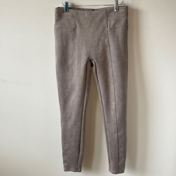 Spanx Faux Suede Leggings Camel Size Medium - Picture 3 of 14